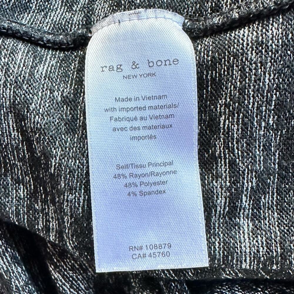 Rag & Bone Hudson Long Sleeve Tee in Black Heather EUC - Picture 7 of 11